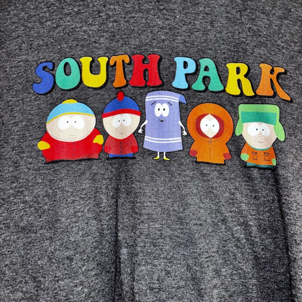 Comedy Central South Park XL Gray Long Sleeve T Shirt Towlie